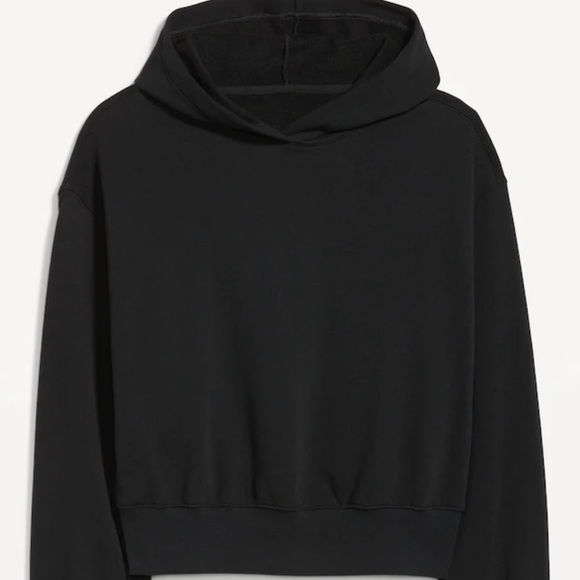 NWT OLD NAVY Oversized Pullover Hoodie Color: BLACK JACK built-in hood - Picture 1 of 5